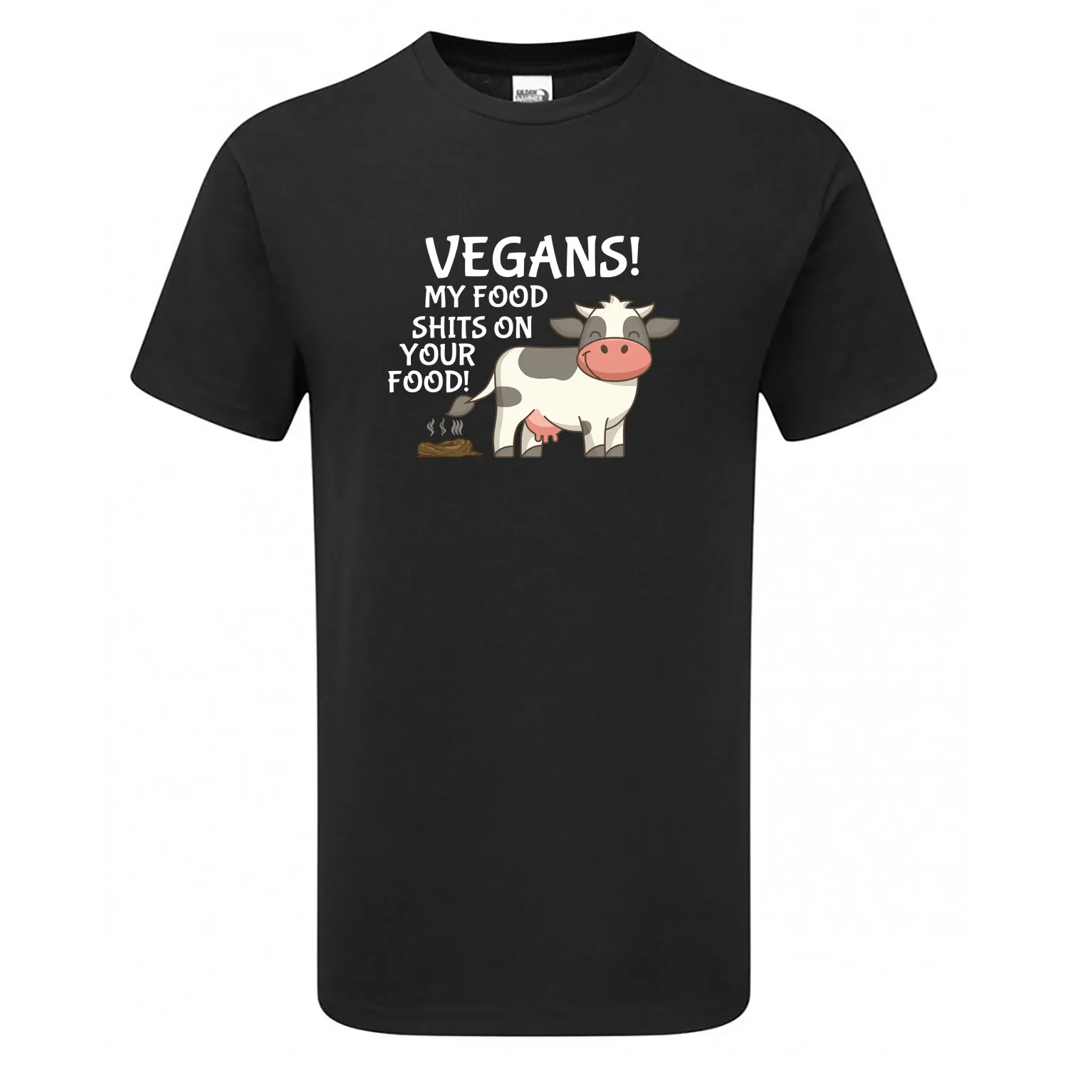 

Футболка MY FOOD SH*TS ON YOUR FOOD, мужская и женская наступательная комедия, забавная шутка, веганская