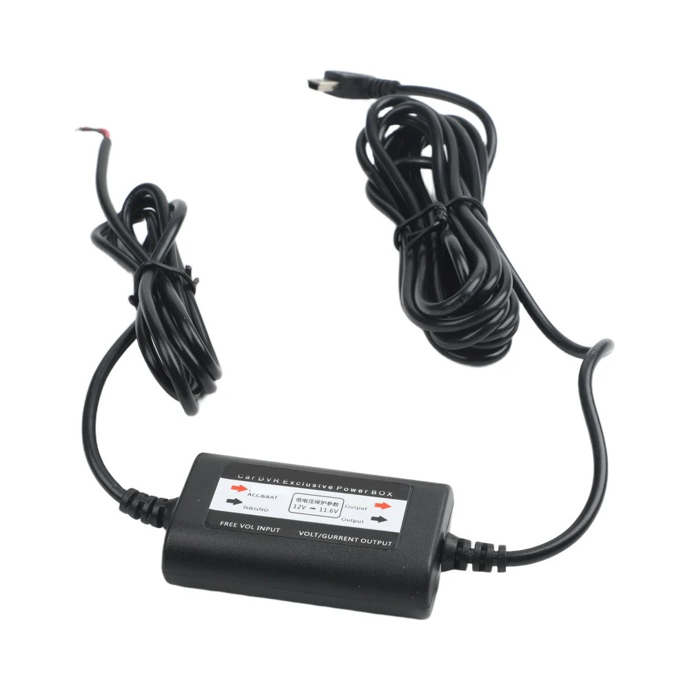 1x Hardwire Kit For Mini Usb For Mirror for Dash Cam Parking Monitoring Quick Installation 1A/1.5A/2.5A 24 Hour