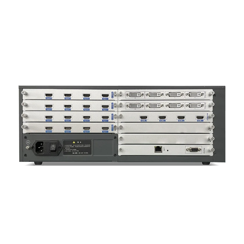 Multi-Interface Controller HDM I/VGA/DVI/SDI/DP Video Wall Processor for 16x12 LED or LCD Video Wall Splicing