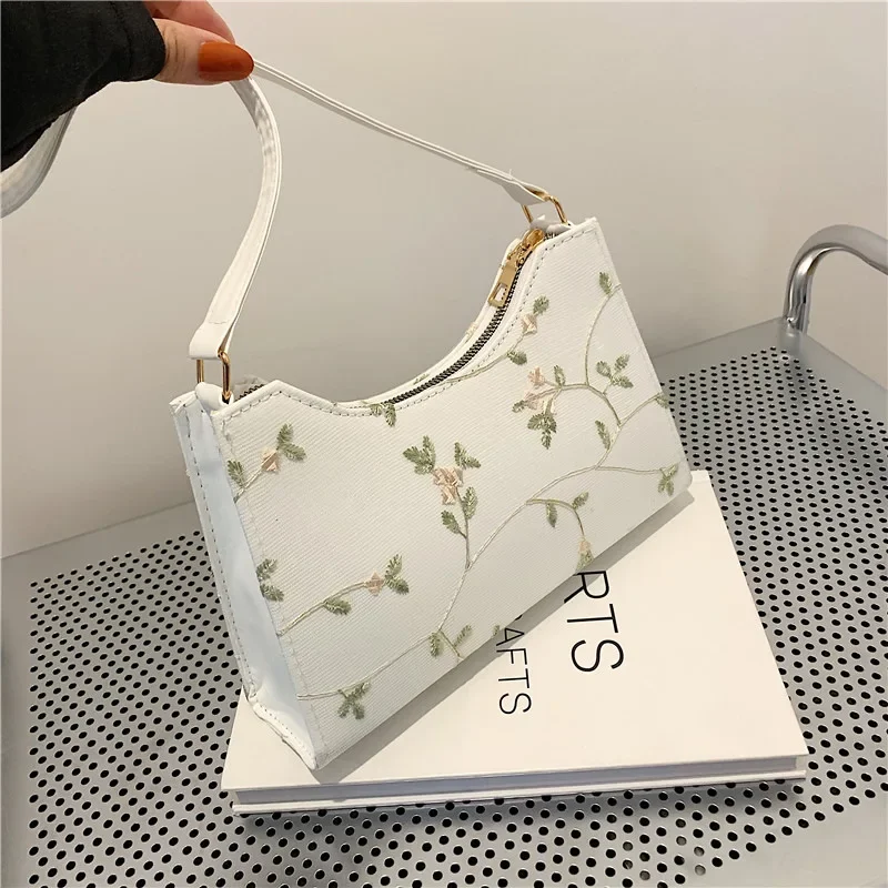 

Women's 2024 Spring Autumn New Trendy Fashion Lace Jelly Shoulder Bag Fresh Small Square Crossbody Bag Underarm Bag