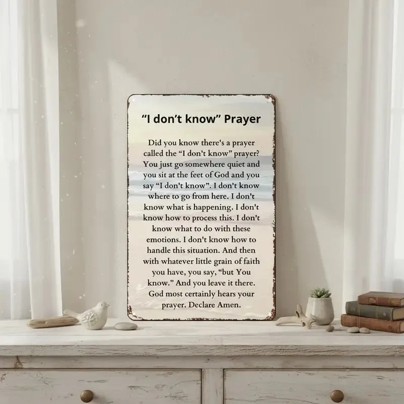 Copper Foil Metal Prayer Sign with 