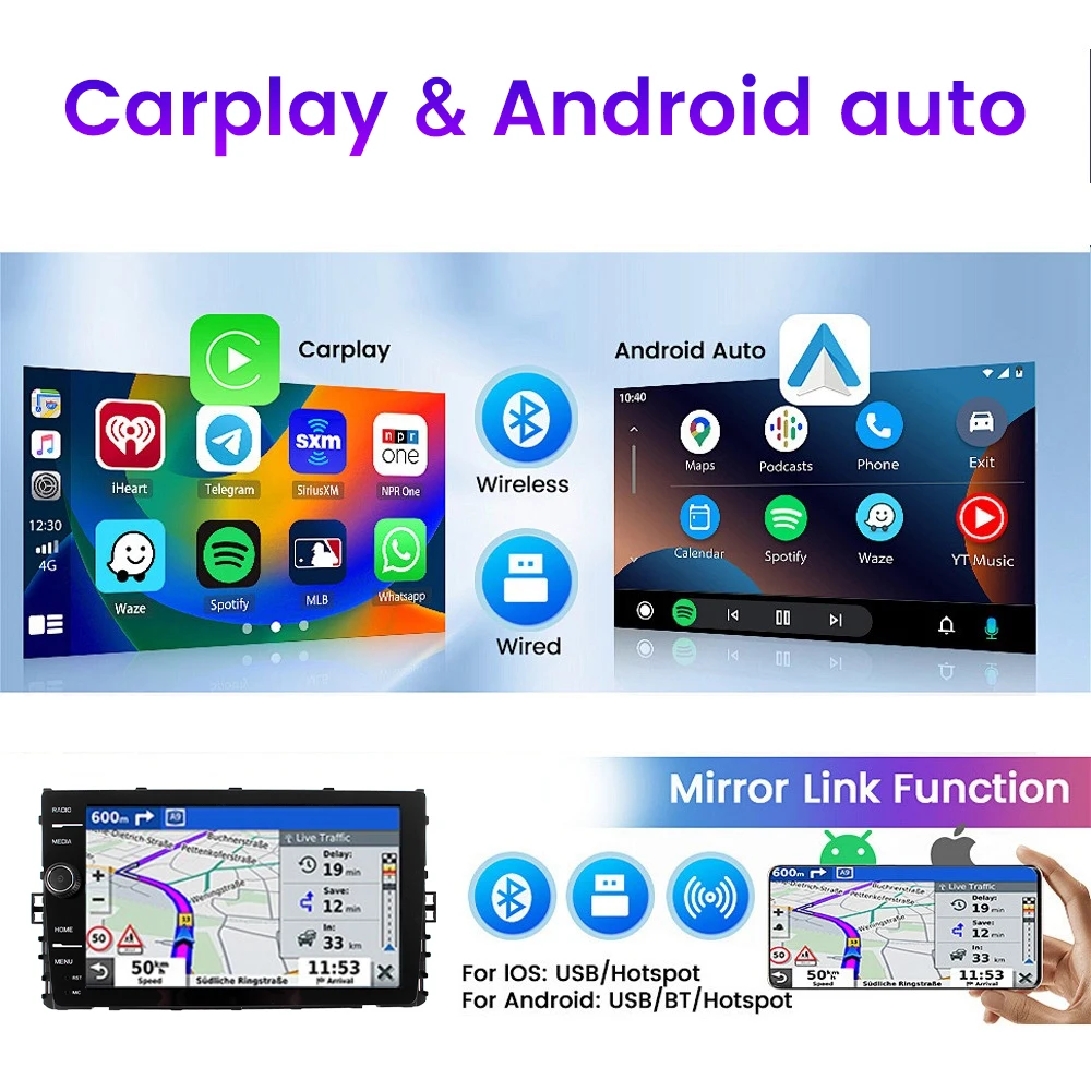 8" 2Din Android Aut…