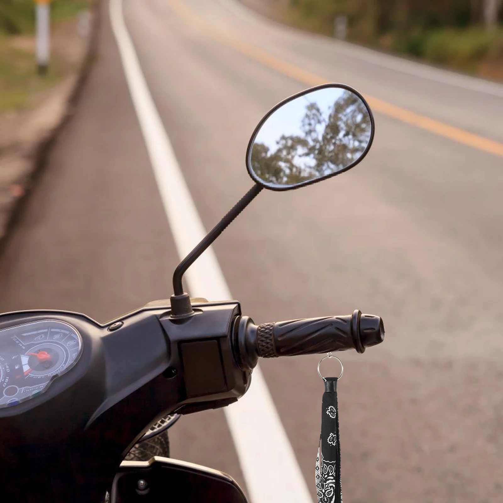

Motorcycle Handlebar Tassel Hand Grip Fringe Decorative Accessory Lightweight Fabric Easy Installation Stylish Design Bike