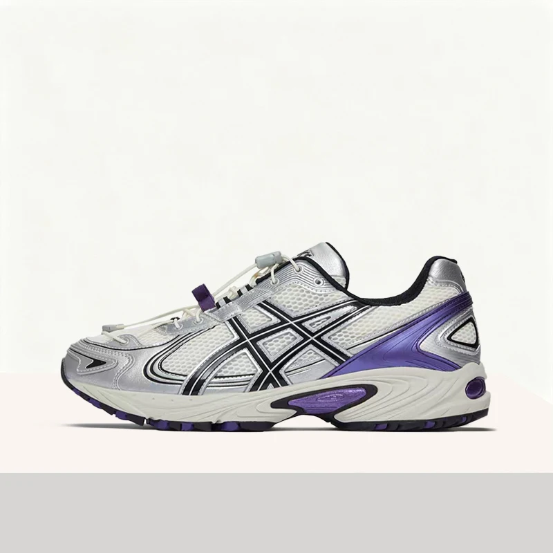 ASICS Gel-Kahana TR V4 Unisex White/Silver/Purple Low-Top Shoes – Versatile Cushioned Comfort&Durable Everyday Wear 1203A781-101