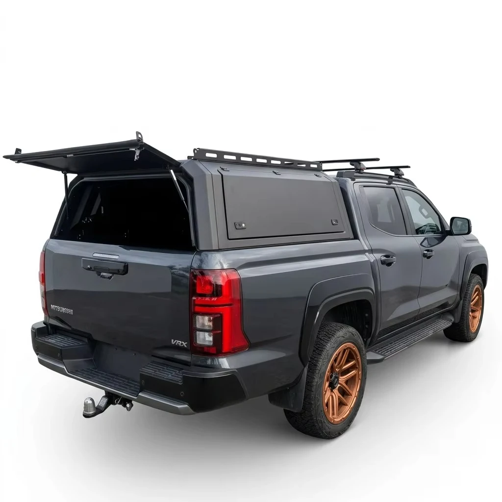 Wholesale Aluminum Hardtop Pickup Truck Canopy Camper Shell Waterproof for Mitsubishi Triton L200 Double Cab MQ MR 2015-2024