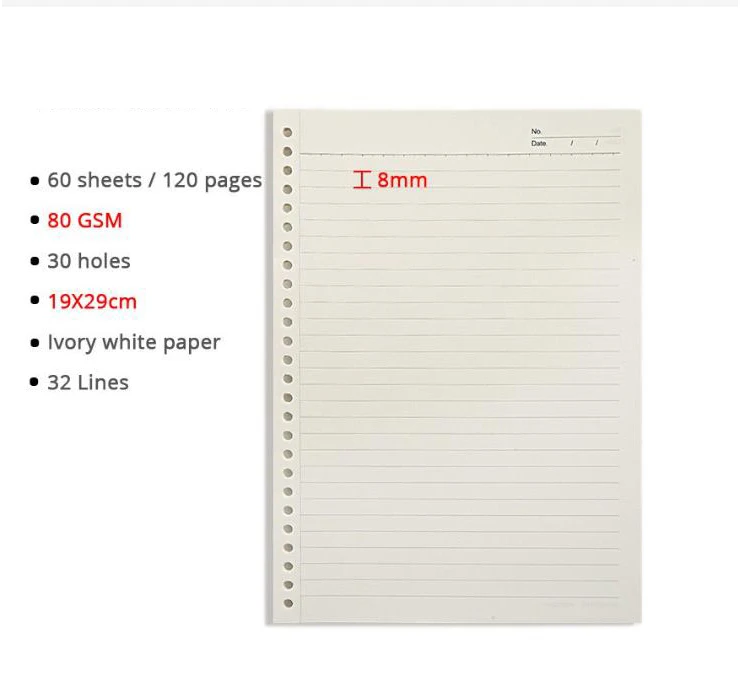 Classeur à Anneaux A5 Rechargeable En Papier Kraft - Format A5 Pour Journal Intime, Scrapbooking Et Bureau