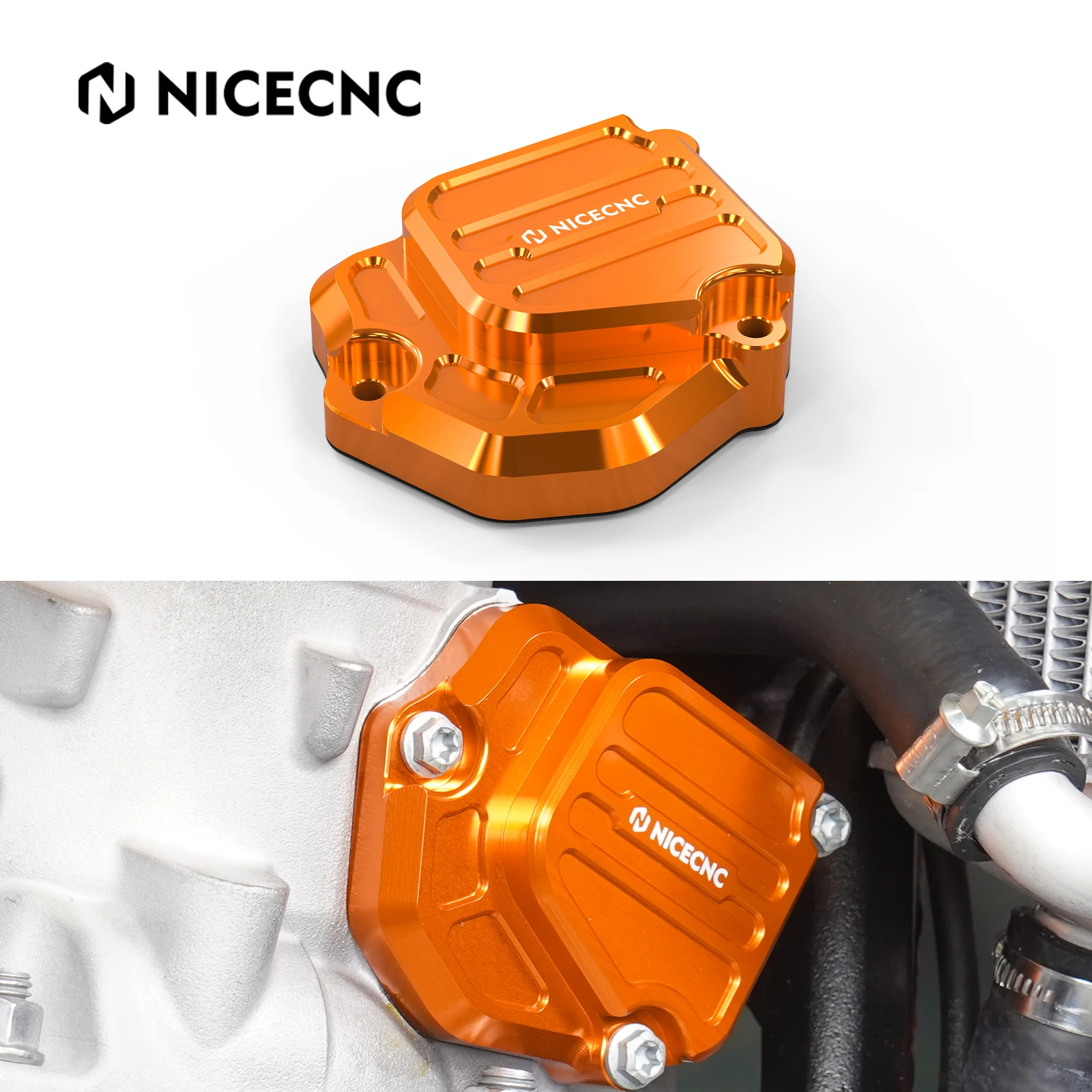 NICECNC For 2024 KTM XCW EXC 300 250 XC Husqvarna TE300 TE250 TX300 GasGas EC300 EC250 Motorcycle Right Power Valve Cover Guard