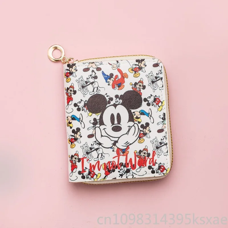 Disney Mickey Mini Wallet for Kids Boys Women Cute Kawaii Waterproof PU Leather Small Coin Purse Gift Idea Daily Use