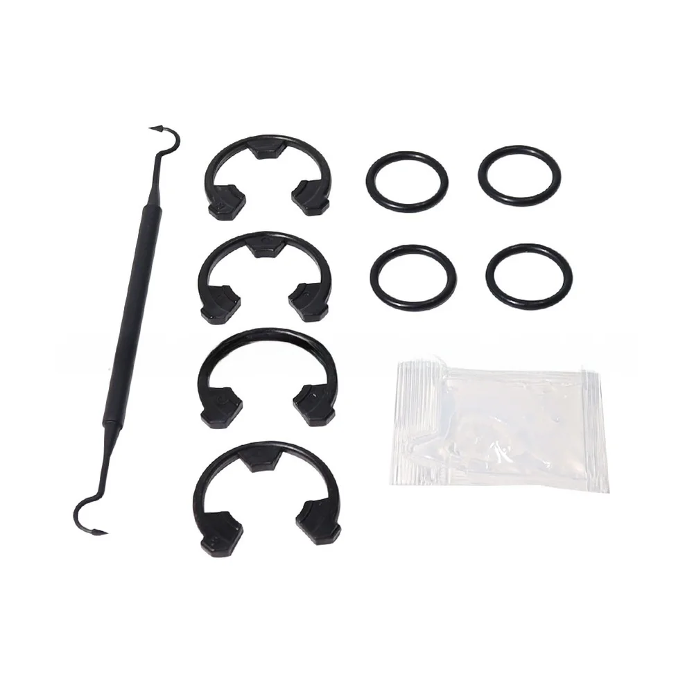 Water Valve Sealing Kit 10 Parts with 4 Retaining Rings 4 O-Rings 1 Hook and 1 Silicone Grease Packet for Standard Valve Refits