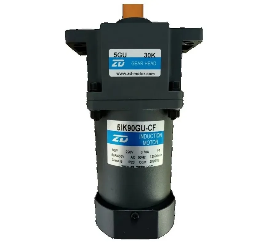 For 90W‑AC‑Induction‑Reduction‑Gear‑Motor‑5IK90GU‑CF‑With‑Gear‑Head‑5GU30K‑5GU50K‑5GU200K‑5GU300K,‑Speed‑Adjustable‑Industrial