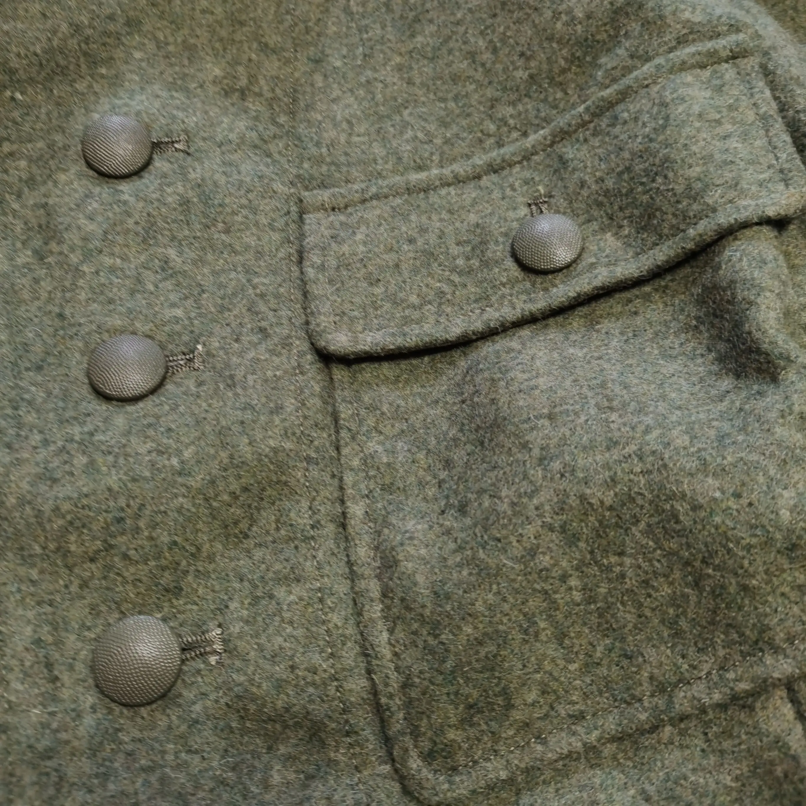 독일 재연 1943 M43 WH EM 필드 레트로 그레이 울 튜닉 및 바지 세트, 군복 하이 퀄리티