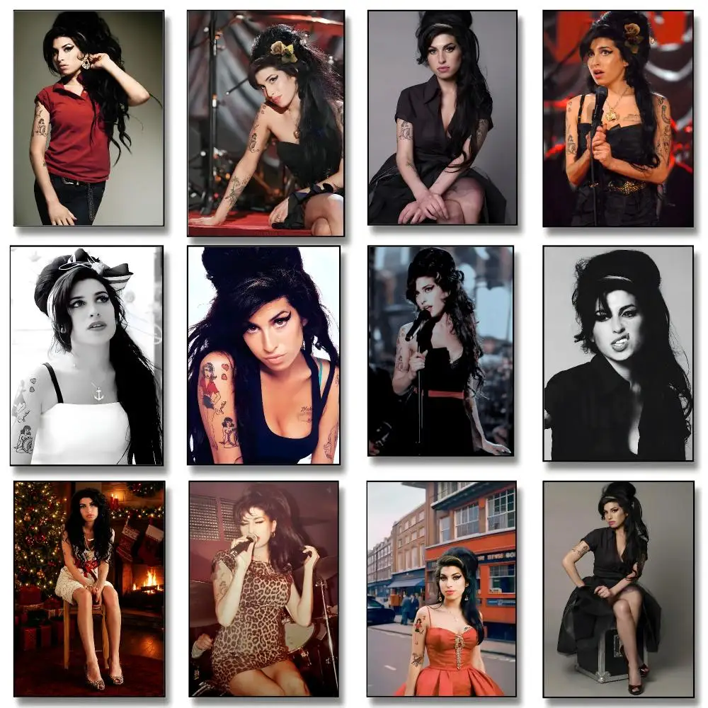 singer Amy Winehouse Poster Print Painting Home Decor for Bedroom Living Room Hallway