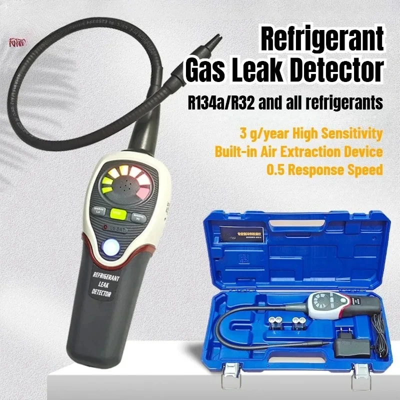 Air Conditioning Refrigerant Leak Detector R32 Freon Leak Detector Professional Tool for Home Auto HVAC Repair
