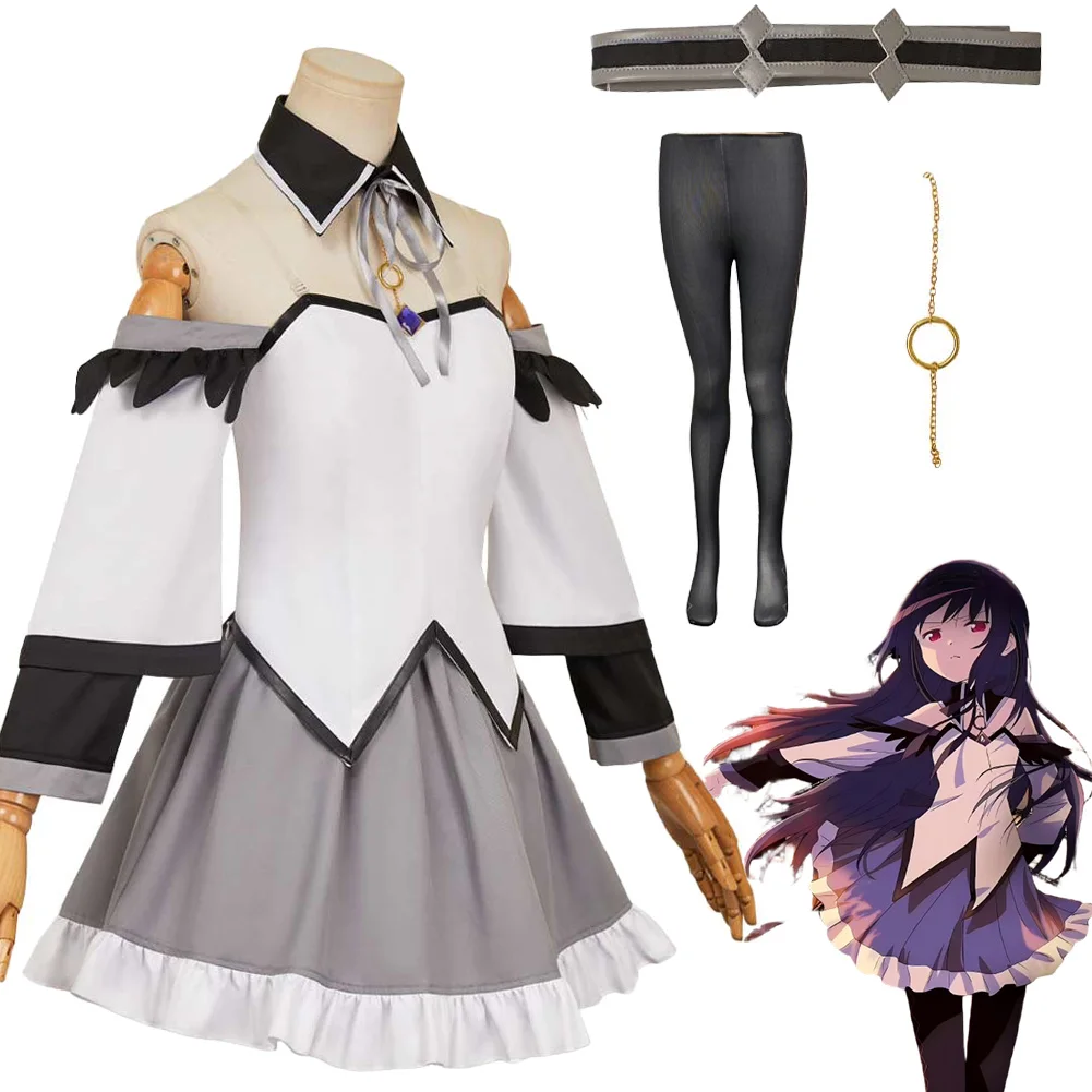 

Fantasia Magi из Puella Akemi Homura, одежда для косплея, аниме Disfraz, костюм для взрослых и женщин, фантазийная карнавальная праздничная одежда на Хэллоуин