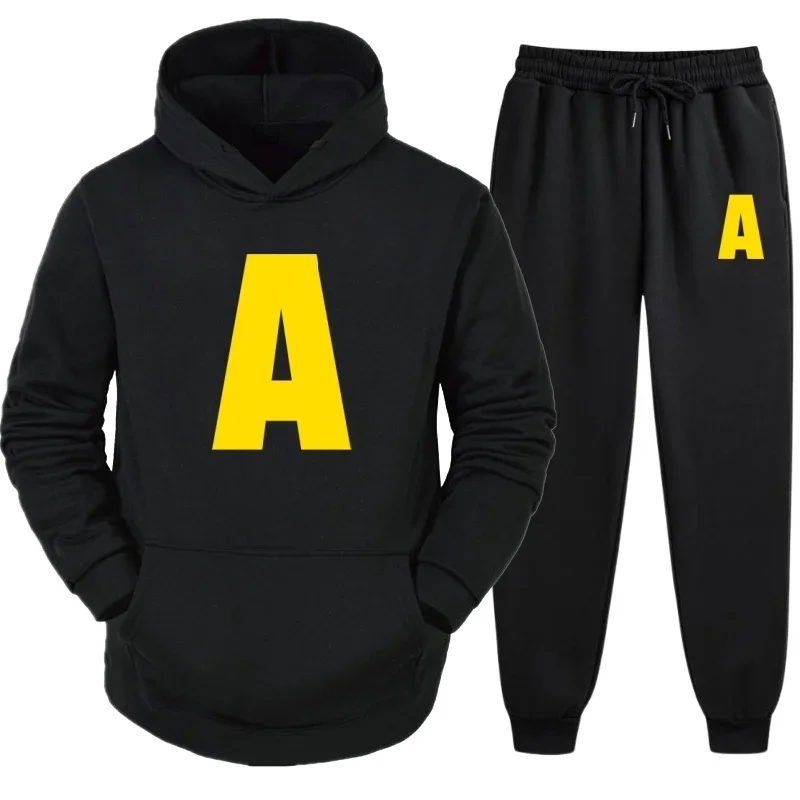 Apto tanto para hombres como para mujeres. Disfraz de Alvin Chipmunk para Halloween. Conjunto deportivo informal de dos piezas con capucha para hombre.