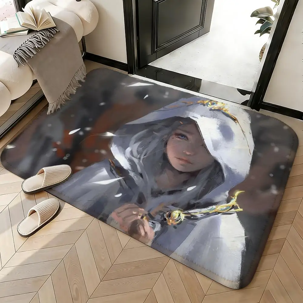 Soft Absorbent Non-Slip Rug Anime Ghost Blade Floor Mat Home Decor Doormat Bedroom Floor Mat Shower Carpet