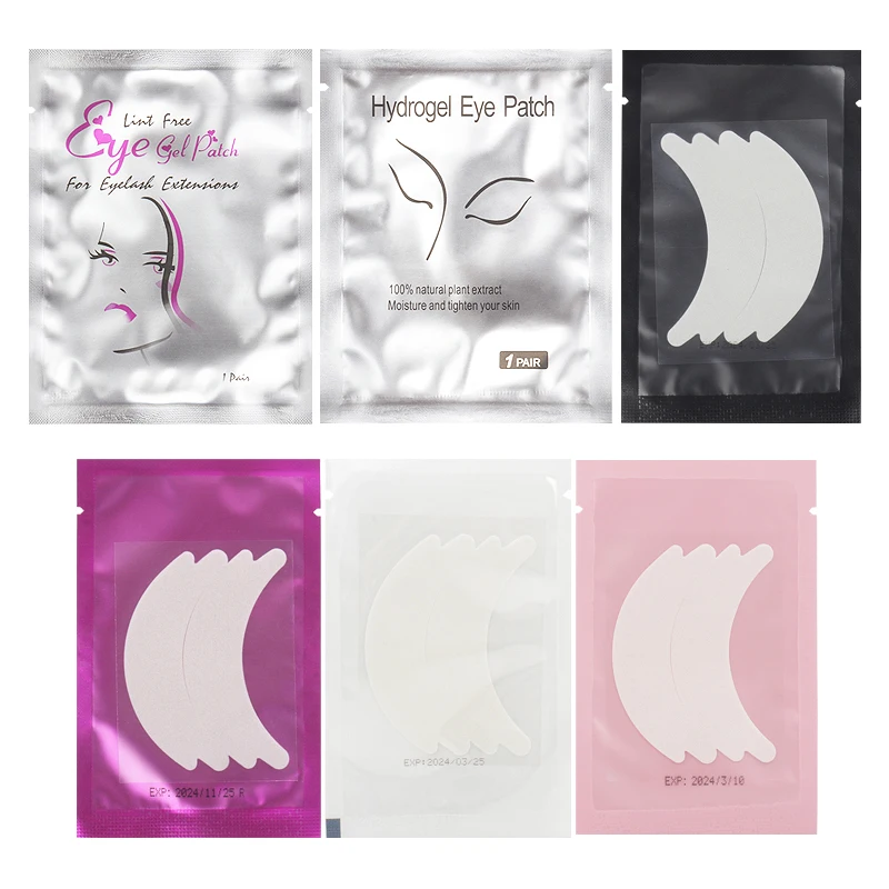 50 Pairs Eyelash Extension Foam Eye Patch Butterfly Shaped False Lash Under Eye Gel Pad Stickers Tips Makeup Tools Accessories