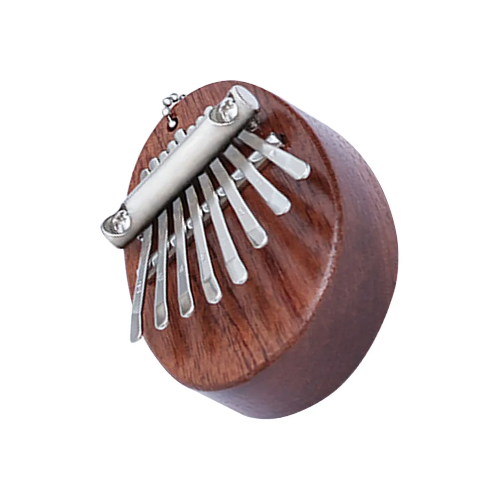 

Fashionable 8 Tone Kalimba Wooden Thumb Piano Portable Musical Instrument for Beginners Arc Design Hand Protection