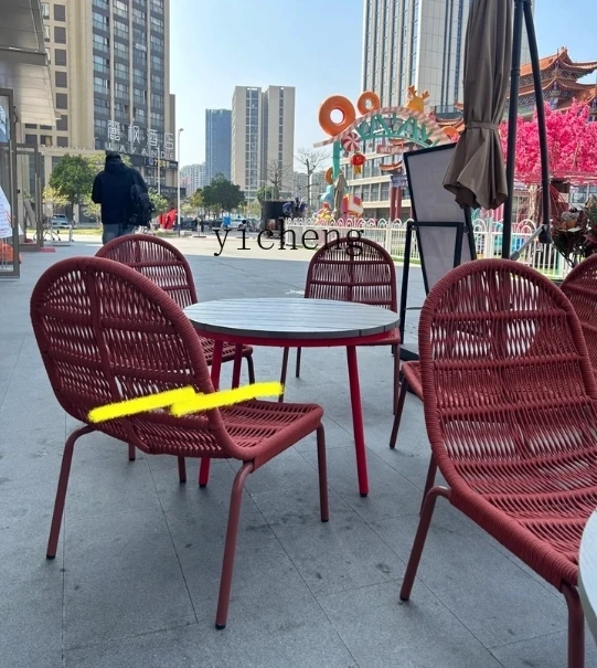 

Casual Outdoor Rattan Sofa Home Decor Outdoor Courtyard Wear-resistant Rope Woven Sofa Recliner