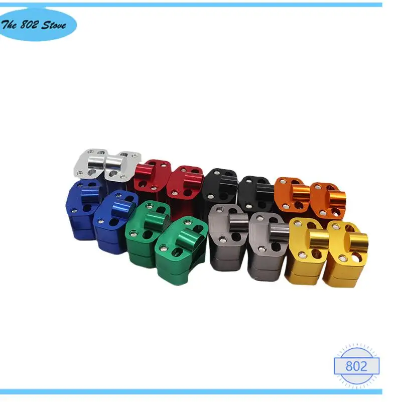 CNC Billet HandleBar Fat Bar Risers Mount Clamp Adaptor 22MM To 28MM For Pit Dirt Bike Racing Motorcycle Enduro Supermoto MX ATV