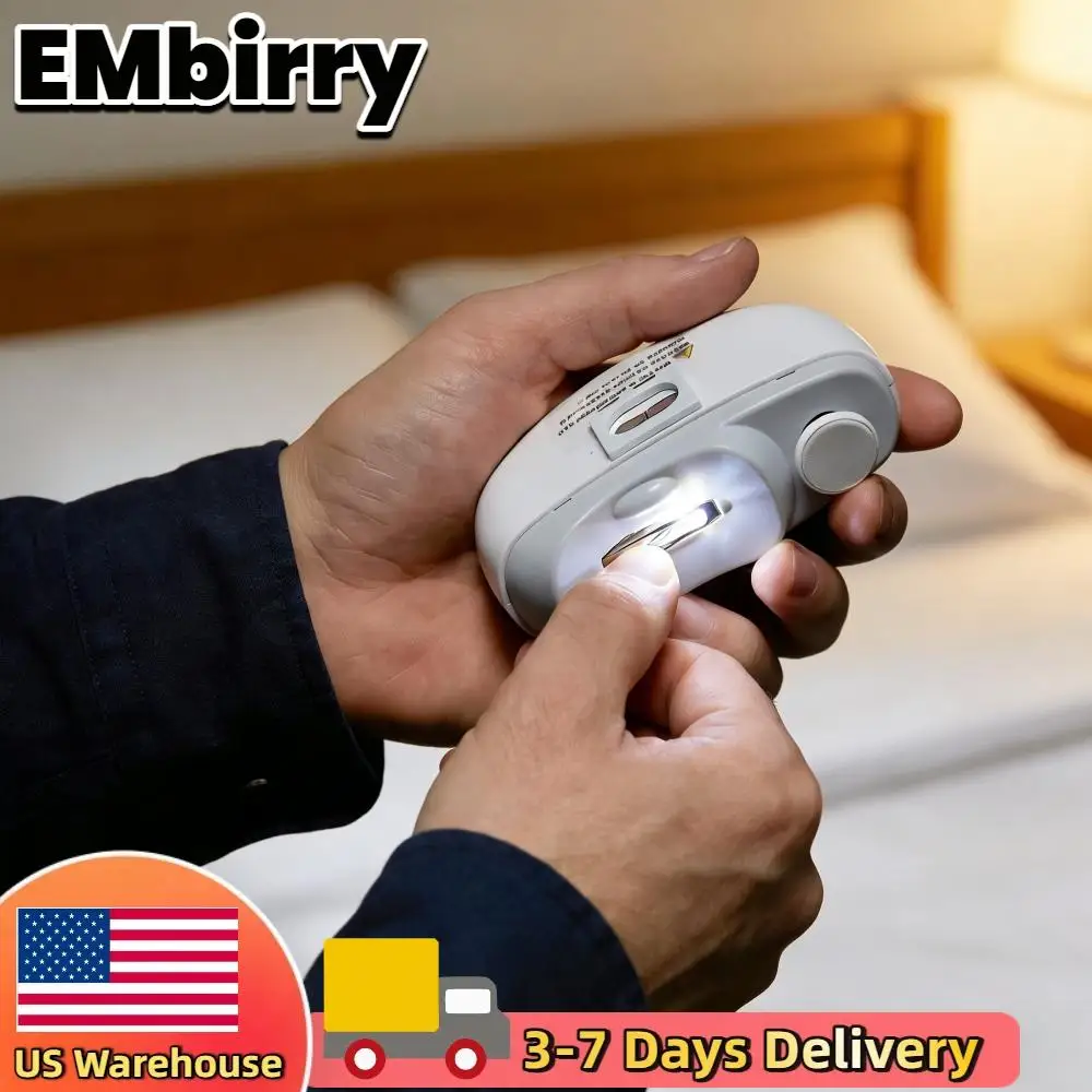 

Electric Nail Clipper Automatic 3-in-1 Trimmer & Grind Nail Care Tool Electric Nail Trimmers with LED Light Painless Nail Cutter