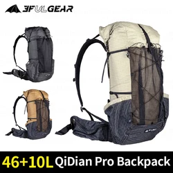 3F UL GEAR QIDIAN Pro 46+10L Backpack Outdoor Ultralight Waterproof Camping Hiking Backpack Sport Bag Water-resistant Rucksacks