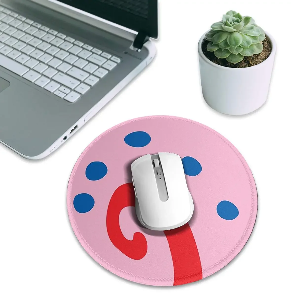Gary The Snail Round Mouse Pad Computer Keyboard Mouse Mat Gamer PC Desk Mat Office Table Mats
