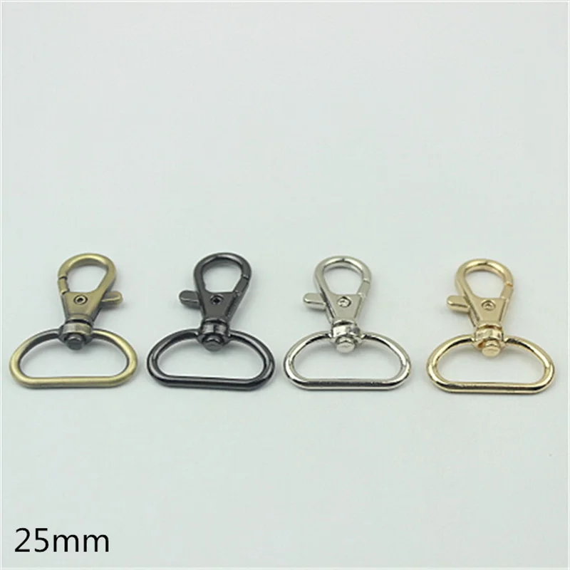 1 Inch Swivel Snap Hooks, Gold Finish, Trigger Style Purse Clips