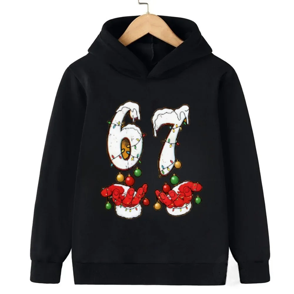 

Adorable 6-7 Kids Hoodie Viral Phrase Cute Toddler Pullover Fashionable and Fun Children's Comfortable Sweatshirt Hoodie