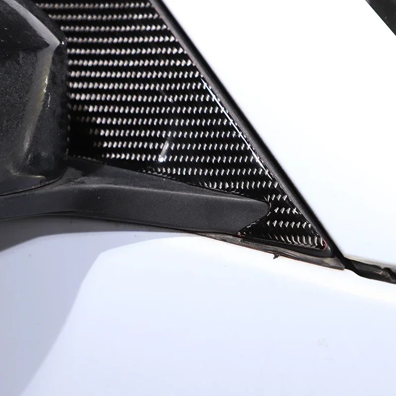 

2Pcs soft carbon fiber For 2003-2006 Nissan 350Z car styling car A-pillar triangle decoration sticker car protection accessories