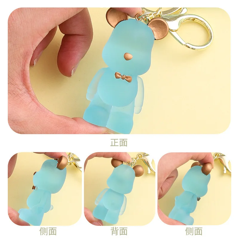 المعلقات الإبداعية Miniso، ملحقات سلسلة مفاتيح السيارة، سلاسل المفاتيح الدب العنيف، المعلقات المدرسية