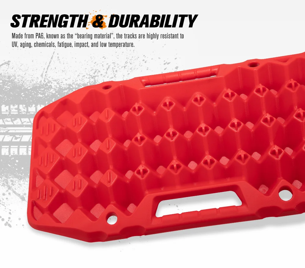 20T Offroad Sand Traction 4WD Red Recovery Tracks 4x4 Recovery Board