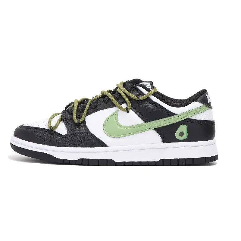 

[Custom Men's avocado]Nike Dunk Low Retro Low-Top Skateboard Shoes Men's Black Green