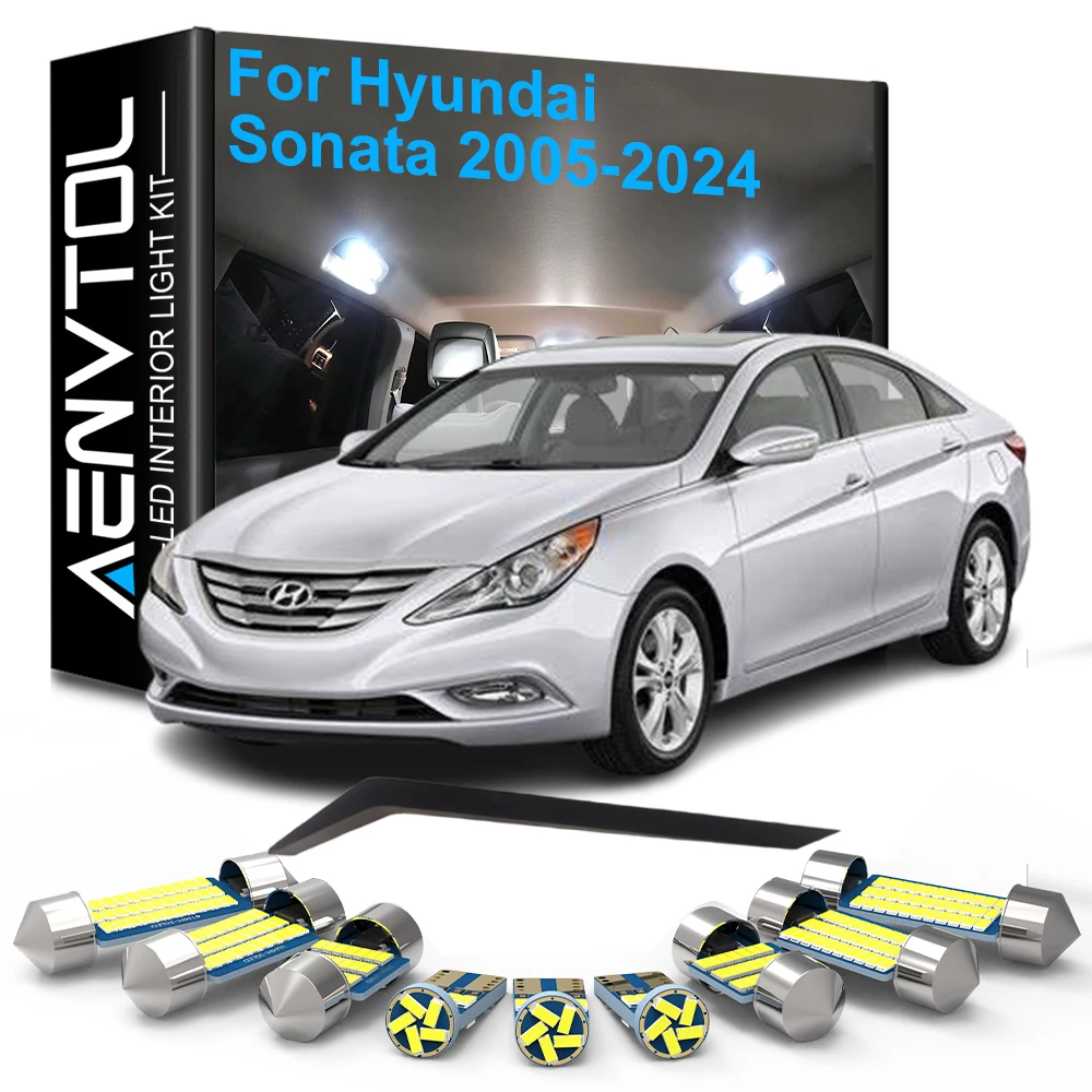 Car Accessories LED Interior Lights Canbus For Hyundai Sonata 2005 2006 2007 2008 2009-2012 2013 2014 2015 2016 2017-2023 2024