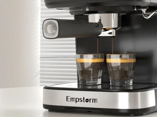 Empstorm Professional Office Home 15bar halbautomatische Kaffeemaschine, manuelle Espressomaschine