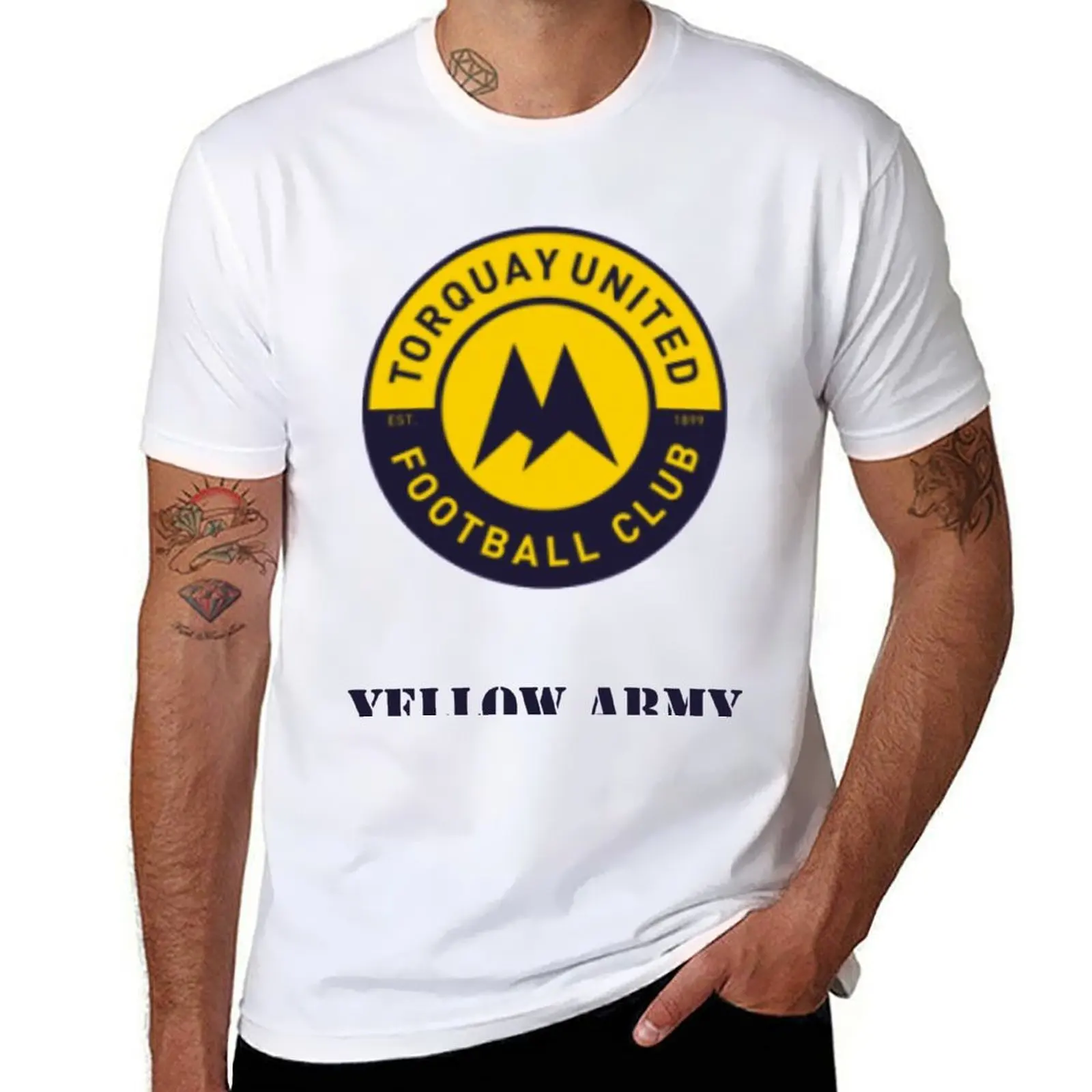 

TORQUAY UNITED FC T-Shirt t shirts for man slim fit t shirts for man cotton soft T-Shirt