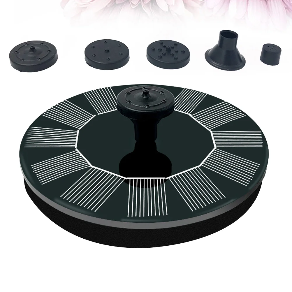 

13cm Solar Floating Fountain Small Garden Pool Pond Fountain Outdoor Solar Panel Fountain Mini Water Fountain for Pool Pond