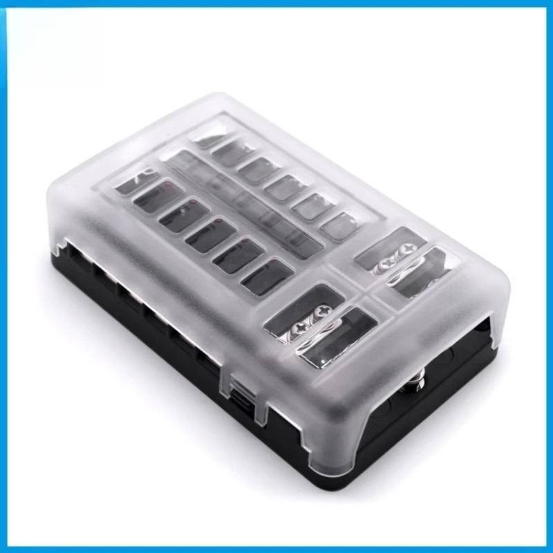 

Car steamer non-destructive modification 12-way with LED light fuse holder screw fixed car insert fuse box