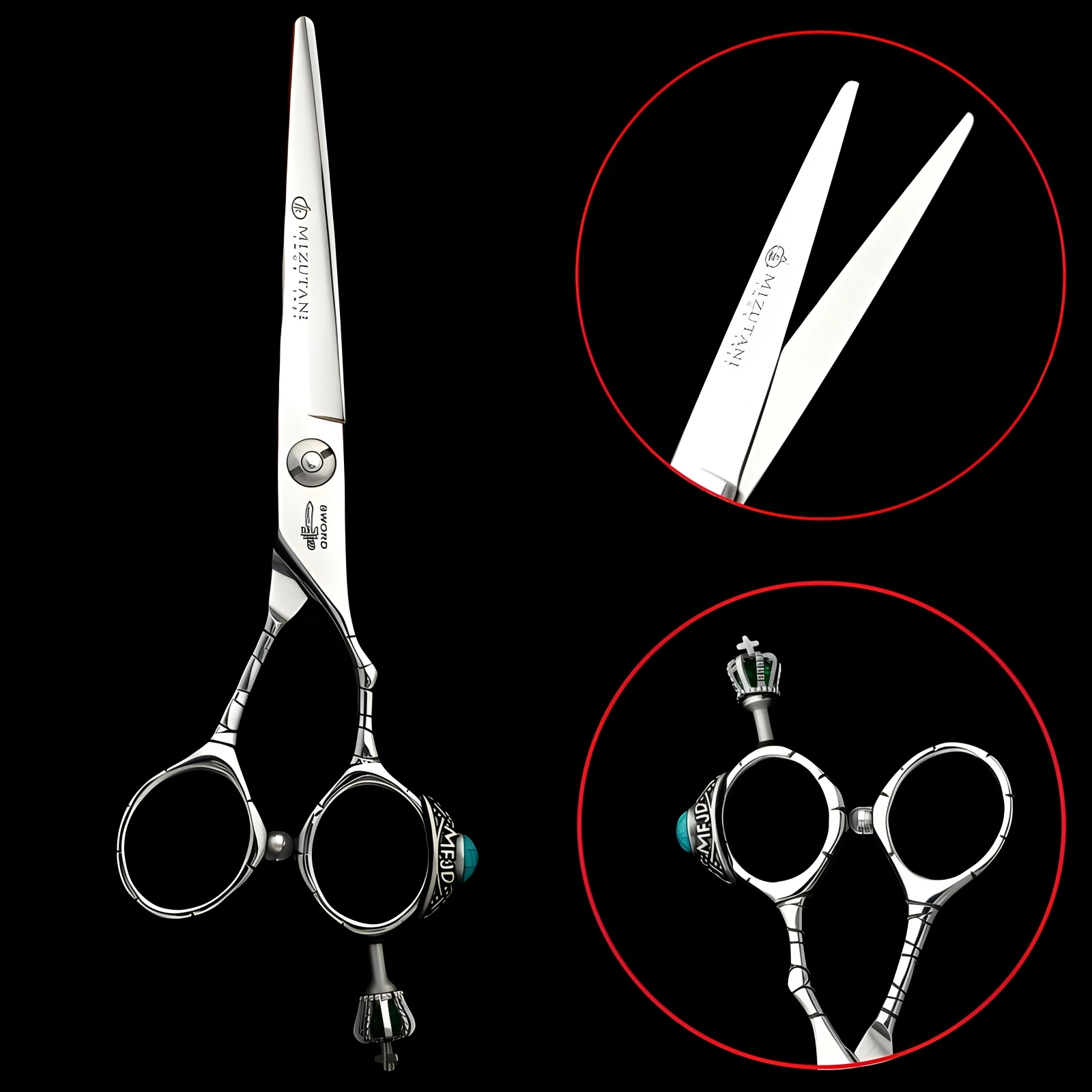 barber scissors 6.0/6.5 Inch gem series scissors VG10 Material Sharp and wear-resistant Salon hair scissors barber tools