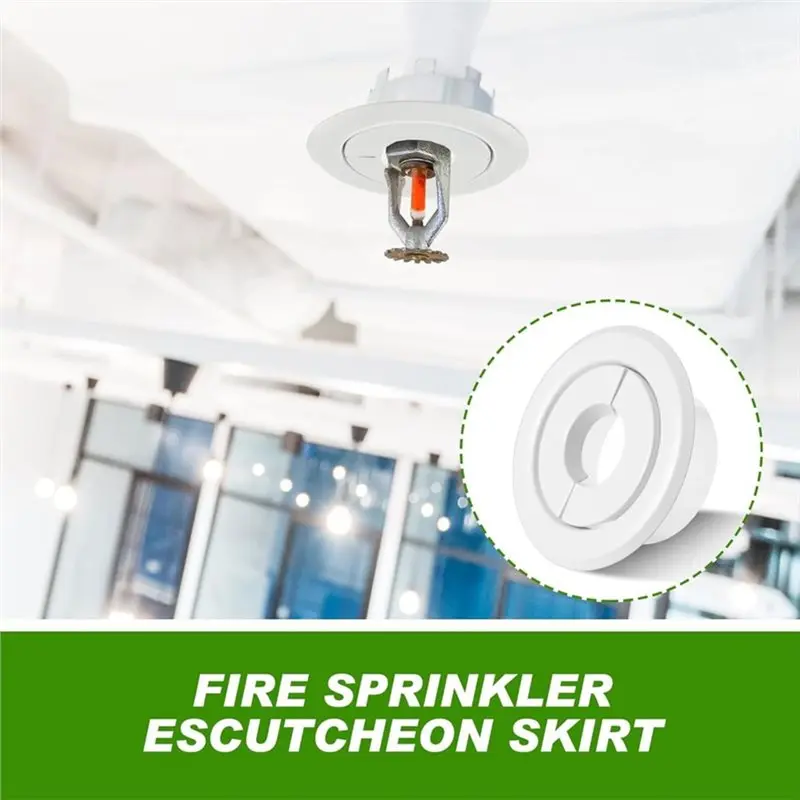 AT05-Retrofit Recessed Fire Sprinkler Escutcheon 12 Pcs 1/2