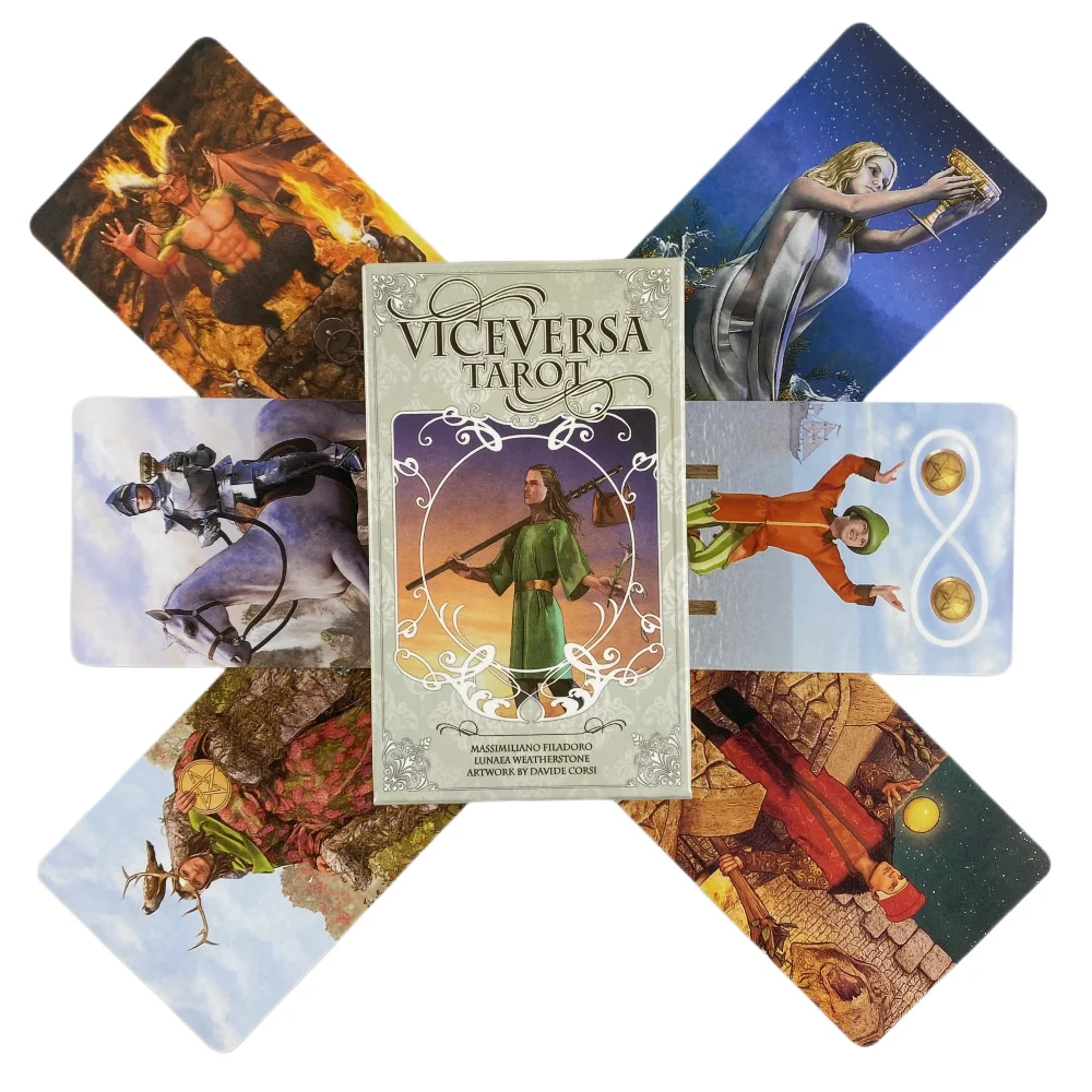 Viceversa Tarot Cards Divination Deck Englische Versionen Edition Oracle Board Spieltischspiel für Party – Detail 4