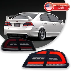 Car Lights For Honda Civic FD2 Taillight 2012-2015 LED Projetor Tail Lamp Daytime Running Light Automotive Accessories