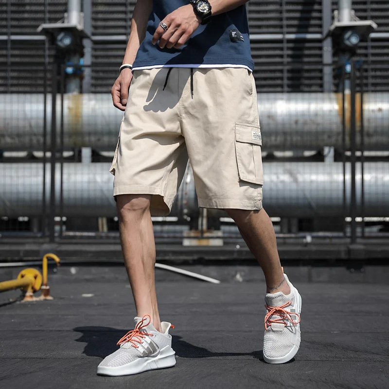 Summer Cargo Men Shorts 2024 Spring Casual Fashion Cotton Joggers Baggy Men Sweatshorts Multi-Pocket Loose Pants Men Clothing