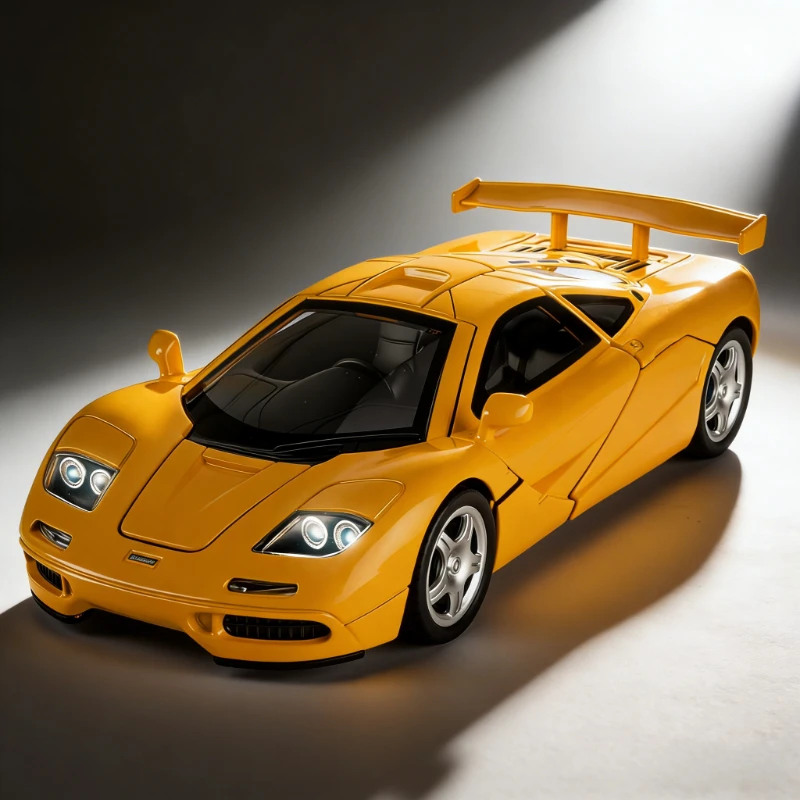 

Модель спортивного автомобиля F1 из сплава, масштаб 1:32, с имитацией звука и света, задними колесами с функцией отката назад, игрушка для мальчиков, модель спортивного автомобиля, украшение.