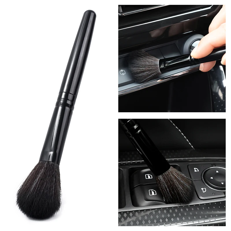 Car Interior Brush Ultra-Soft Brushes Dash Air Outlet Duster Soft Bristles Brushes Portable Clean Detailing Brush Auto Accessory