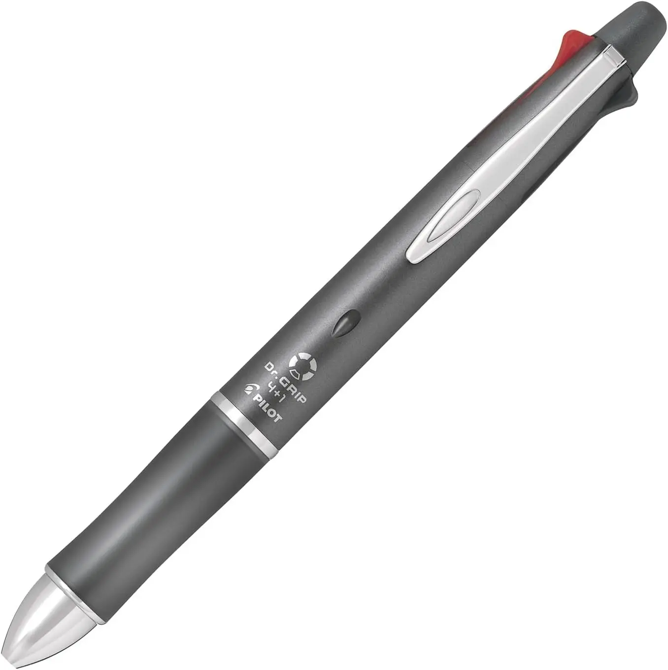 

4+1 Multi Function Pen, 0.5mm Ballpoint & Mechanical Pencil, Gray, Smooth Writing, Ergonomic Grip