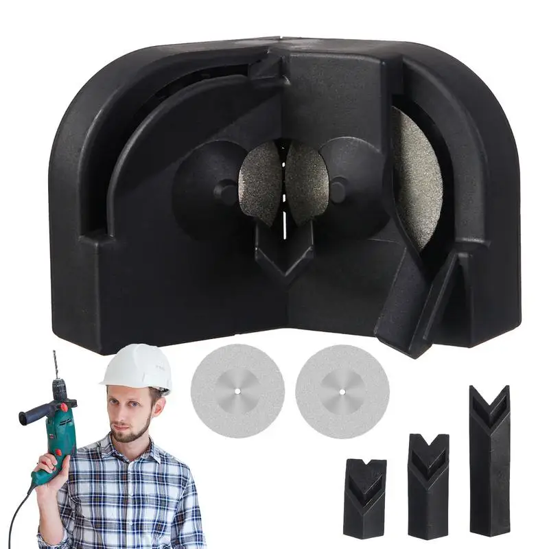 

Шлифовальная точилка для сверл, ручной шлифовальный инструмент для сверл, износостойкий точильный инструмент для всех сверл, универсальная заточка