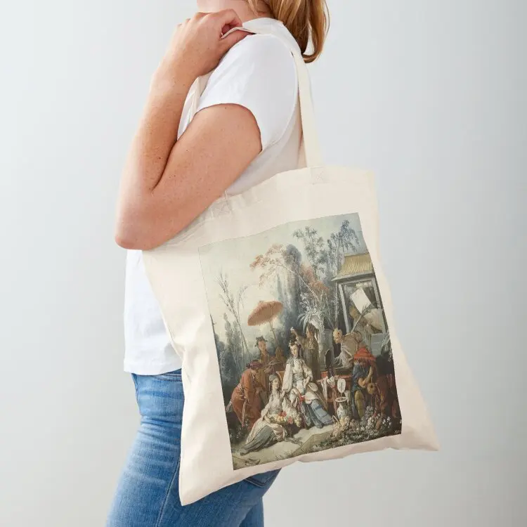 

Le Jardin Chinois by Franois Boucher Tote Bag Women's shopper shopper bags for women Large bags for women custom canvas bag