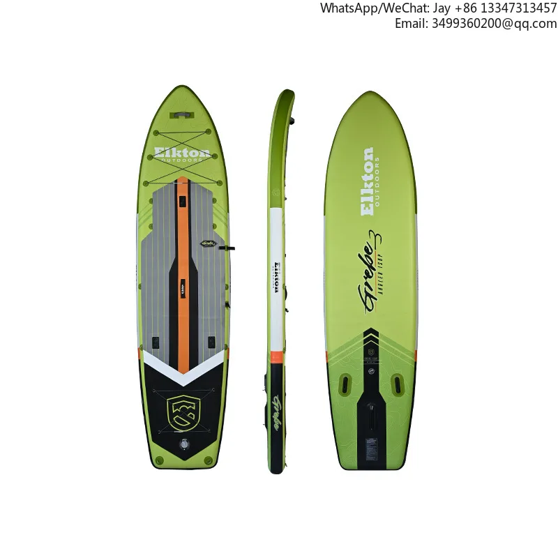 

Надувная гоночная доска для серфинга, многофункциональная стоячая и рыболовная доска для океанских вод, поставляется с аксессуарами для насоса