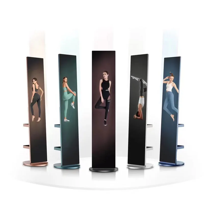 43inch Wall-mounted Android Wifi HD Mirror Screen Smart Gym Mirror All in One Machine AI Fitness Mirror